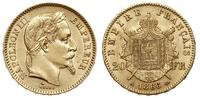 20 franków 1866/A, Paryż, złoto 6.42 g
