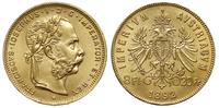 8 florenów = 20 franków 1892, Wiedeń, nowe bicie