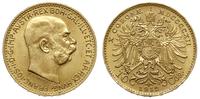 10 koron 1912, Wiedeń, nowe bicie, złoto 3.38 g