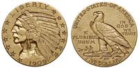 5 dolarów 1909, Filadelfia, , złoto 8.30 g