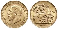 1 funt 1931/SA, Pretoria, złoto 7.98 g, Spink 40
