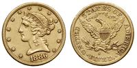 5 dolarów 1886/S, San Francisco, złoto 8.33 g