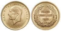 100 kurusz 1923/55 (1978), złoto ''916'', 7.23 g