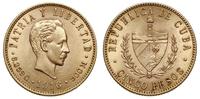 5 peso 1916, złoto 8.36 g, Fr. 5
