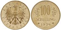 100 szylingów 1934, Wiedeń, złoto 23.54 g, rzads