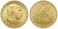100 koron 1915, Wiedeń, ''nowe bicie'', złoto 3.
