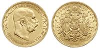 10 koron 1910, Wiedeń, złoto 3.38g