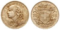 20 franków 1935/B, Berno, złoto 6.45g