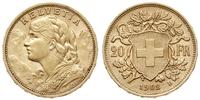 20 franków 1902 B, Berno, złoto 6.43 g, Fr. 499