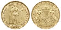 10 koron  1904/KB, Kremnica, złoto 3.38 g