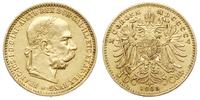 10 koron 1905, Wiedeń, Au 3.38g
