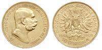 10 koron 1908, Wiedeń, złoto 3.37 g