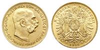 10 koron 1912, Wiedeń, "nowe bicie", złoto 3.38g