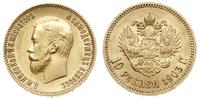 10 rubli  1903/AP, Petersburg, złoto 8.60 g, Kaz