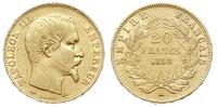 20 franków 1858 A, Paryż, złoto 6.42 g, Fr. 573