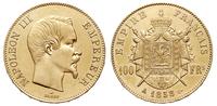 100 franków 1858, Paryż, złoto 32.29g, Friedberg