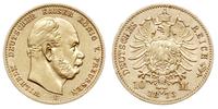 10 marek 1873/B, Hannover, złoto 3.96 g, Jaeger 
