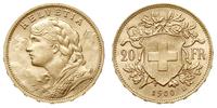 20 franków 1900/B, Berno, złoto 6.45 g, Fr. 499