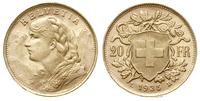 20 franków 1935/B, Berno, złoto 6.45 g, Fr. 499