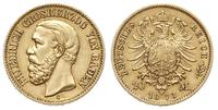 20 marek 1873/G, Karlsruhe, złoto 7.92 g, Jaeger