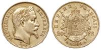 20 franków 1862/BB, Strasburg, złoto 6.43 g, Gad