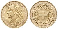 20 franków 1935/L-B, Berno, złoto 6.44 g, Fr. 49