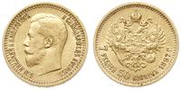 7 1/2 rubla 1897/АГ, Petersburg, złoto 6.43 g, K