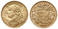 20 franków 1927/B, Berno, złoto 6.45g, Friedberg