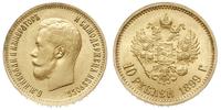 10 rubli  1899/F.Z., Petersburg, złoto 8.59 g, K