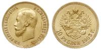 10 rubli  1903, Petersburg, złoto 8.60 g, Kazako