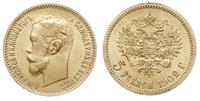 5 rubli 1902/АР, Petersburg, złoto 4.30 g, Kazak