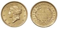 1 dolar 1852, złoto 1.67 g