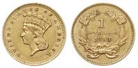 1 dolar 1858, złoto 1.66 g