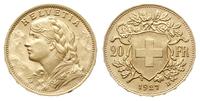 20 franków 1927/B, Berno, złoto 6.45 g, Friedber