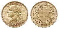 20 franków 1927/B, Berno, wyśmienite, złoto 6.45