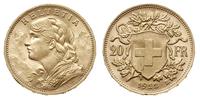 20 franków 1922/B, Berno, wyśmienite, złoto 6.45