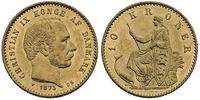 10 koron 1873, Kopenhaga, złoto, 4.47 g
