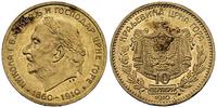 10 perpera 1910, złoto, 3.38 g, rzadkość