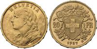 20 franków 1927/B, Berno, złoto, 6.45 g