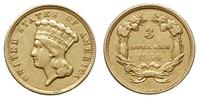 3 dolary 1854, złoto 4.99 g