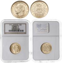 20 marek 1914/G, Karlsruhe, złoto, moneta w pude