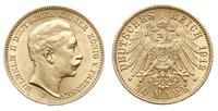 20 marek 1912/J, Hamburg, złoto 7.94 g, piękne, 