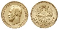 10 rubli 1902/AP, Petersburg, złoto  8.61 g, Kaz