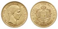 20 drachm 1884/A, Paryż, złoto 6.42 g, Friedberg