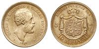 10 koron 1874, złoto 4.48 g, wyśmienity egzempla