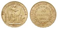 20 franków 1894/A, Paryż, złoto 6.43 g, bardzo ł