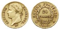 20 franków 1812/A, Paryż, złoto 6.38 g, Gadoury 