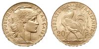 20 franków 1912, Paryż, złoto 6.46 g, wyśmienite