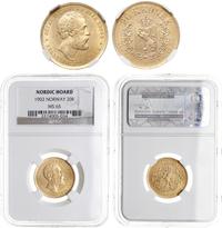 20 koron 1902, złoto, moneta w pudełku NGC z oce