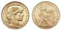 20 franków 1907, Paryż, złoto 6.45 g, Fr. 596.a